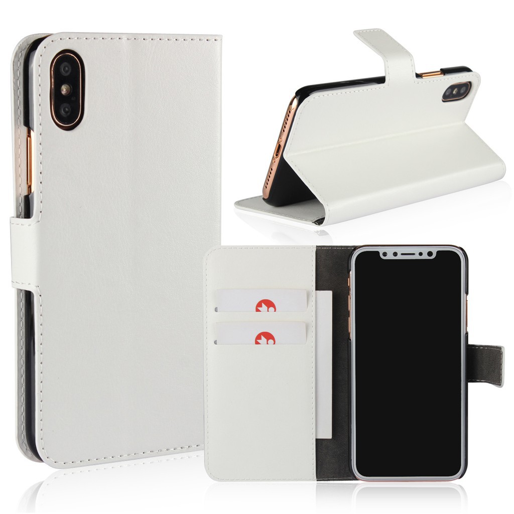 Bao da PU nắp gập kiêm ví phong cách sang trọng dành cho iPhone X | BigBuy360 - bigbuy360.vn