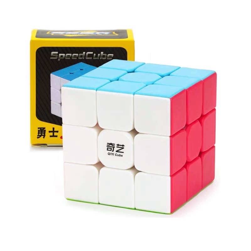 Rubik 3x3 QiYi Warrior S Stickerless Rubic 3 Tầng Không Viền