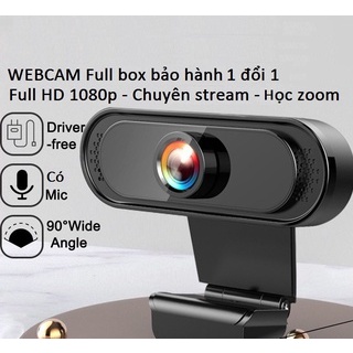 Webcam Máy Tính, Camera Có Mic 720p-1080p Cho Laptop Học Online Qua ZOOM, Trực Tuyến- Hội Họp -Gọi Video