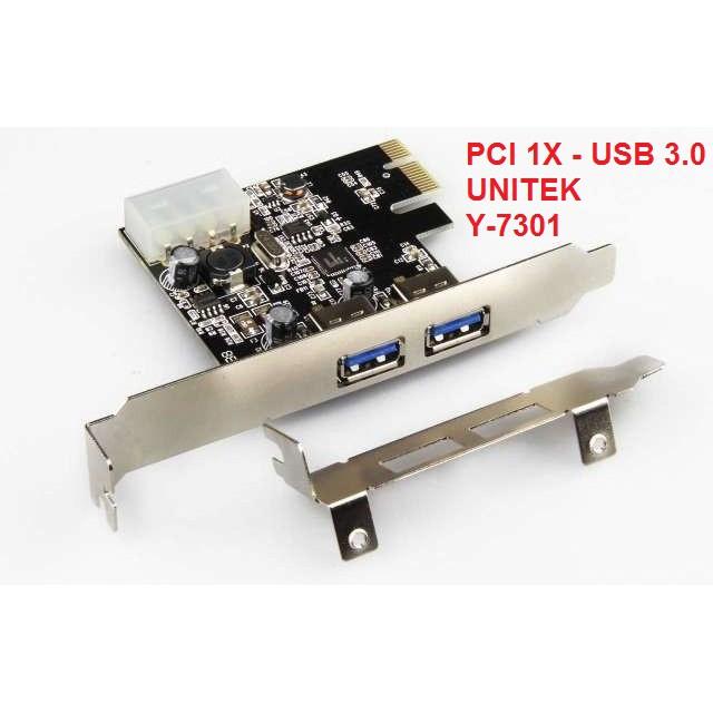 Thiết bị chuyển CARD PCI EXPRESS 1X sang USB 3.0 UNITEK Y-7301