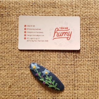 Kẹp tóc thêu tay size 6cm