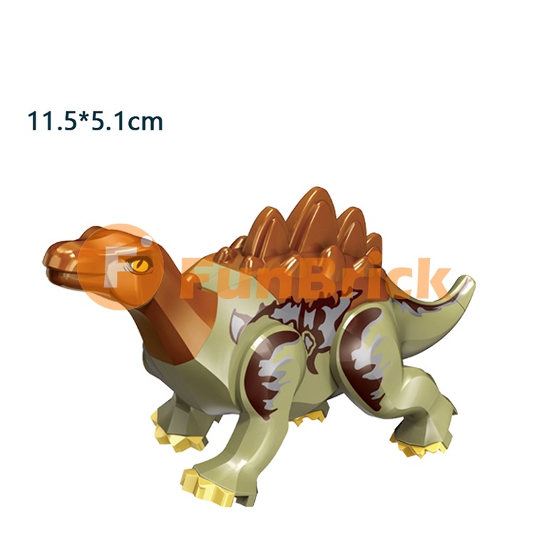 Mô hình đồ chơi khối xây dựng nổi tiếng khủng long Tyrannosaurus Rex Velociraptor Styx