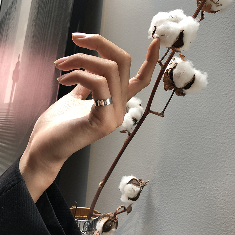 Nhẫn Bóng Đơn Giản 1910026Nhẫn Hở Có Thể Điều Chỉnh Thời Trang