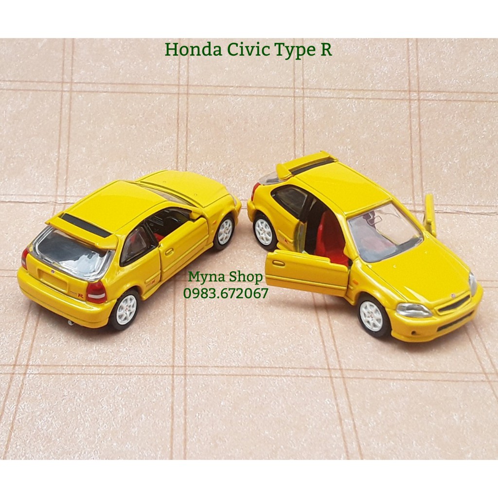 Xe mô hình tĩnh tomica premium không hộp - H.da Civic Type R.