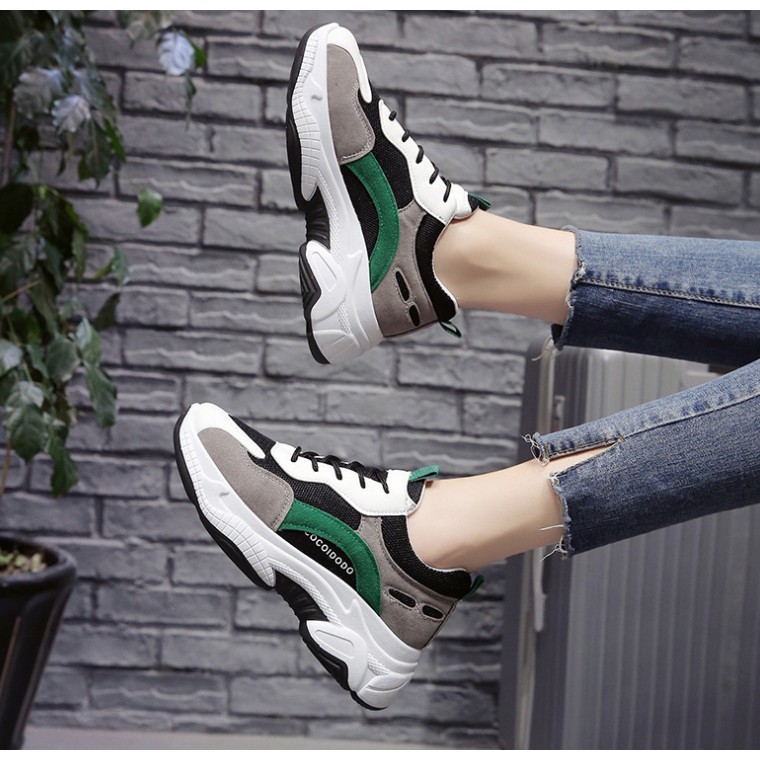 Giày sneaker nữ MS029 (xám xanh)