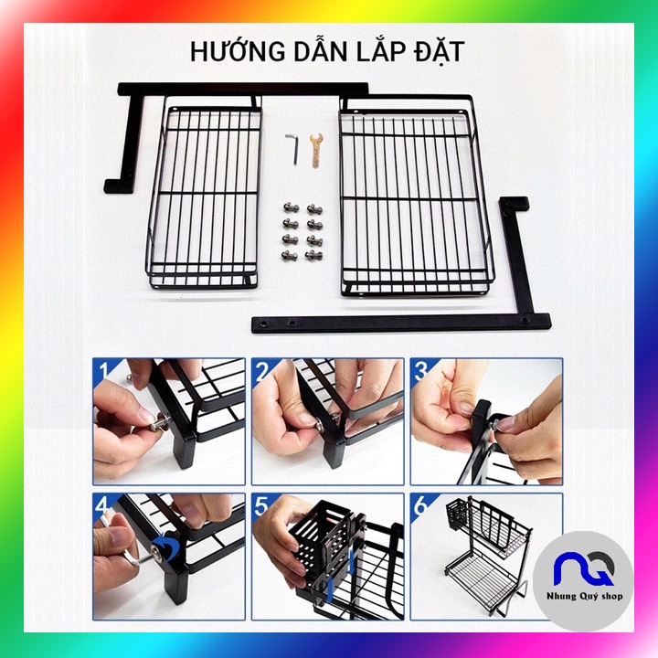 Kệ đựng gia vị đa năng 2 tầng, 3 tầng tiện ích cho nhà bếp sang trọng, gọn gàng và sành điệu nhungquyshop