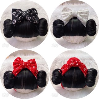 Mũ turban gắn tóc giả cực chất