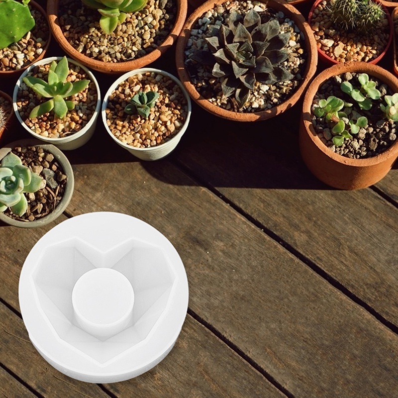 Khuôn Silicone Làm Chậu Cây Hình Đa Giác