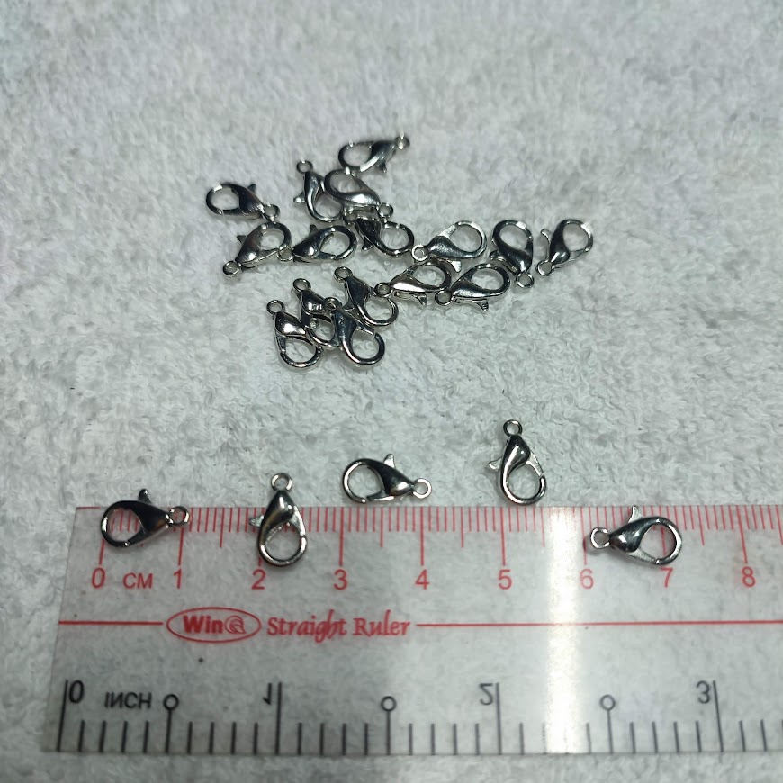 Set 50-100 cái móc càng cua inox xi 6x11mm dùng để làm trang sức thủ công