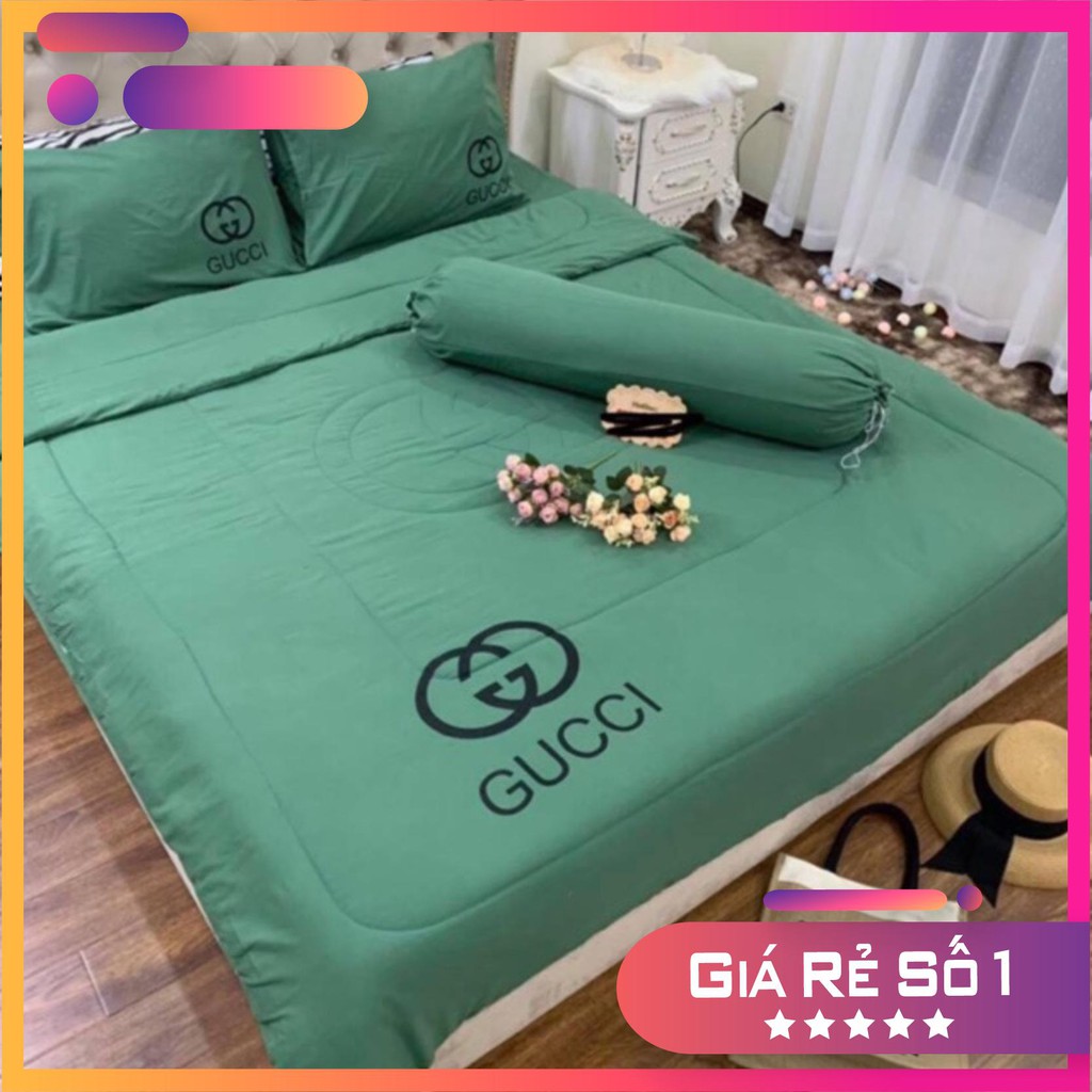 Trọn bộ 5 món ga gối chăn cotton đũi trơn 1 màu siêu mềm mát( ảnh thật tự chụp)