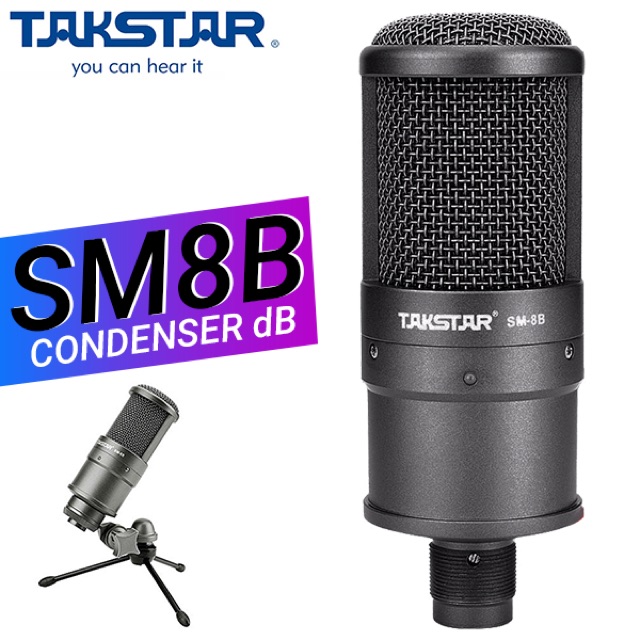 Micro thu âm SM-8B TAKSTAR cao cấp - đỉnh cao âm thanh phòng thu