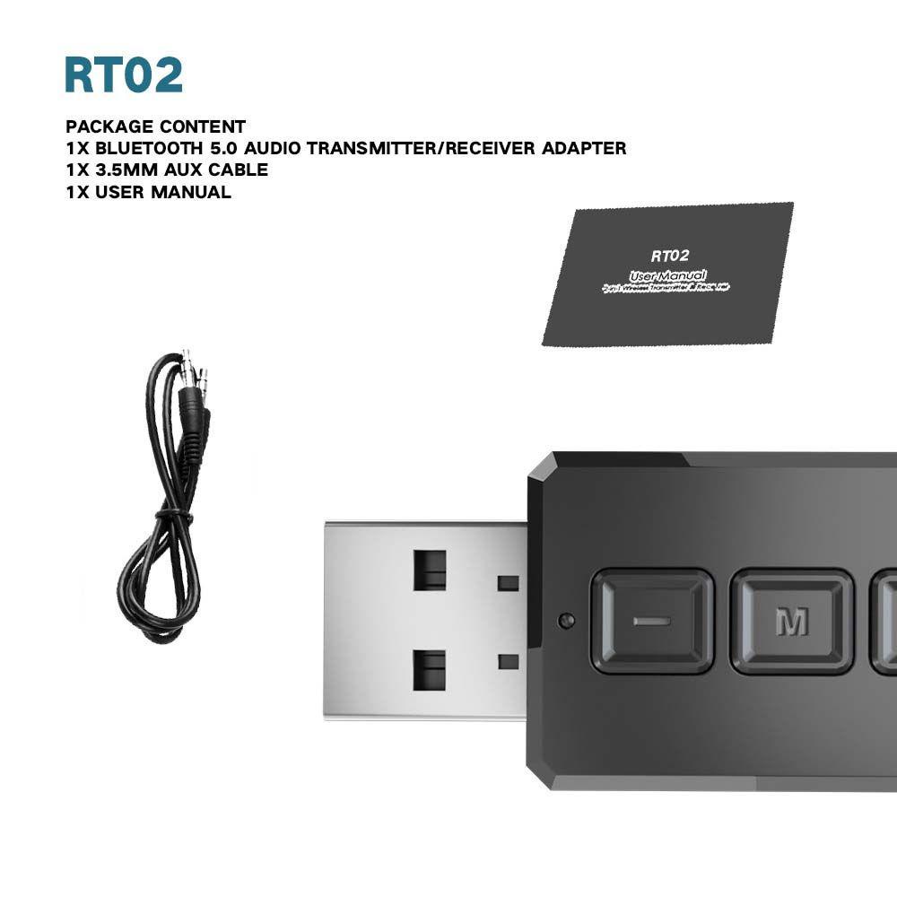 Thiết Bị Nhận Tín Hiệu Âm Thanh Bluetooth 5.0 Không Dây Jack 3.5mm