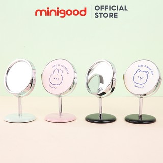 Gương trang điểm để bàn động vật dễ thương minigood