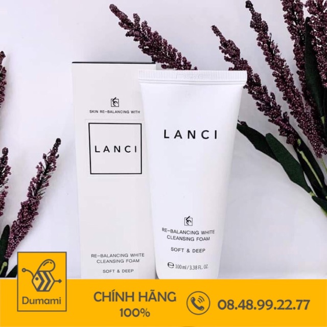 Sữa rửa mặt Lanci Whitening Deep Clean 100ml