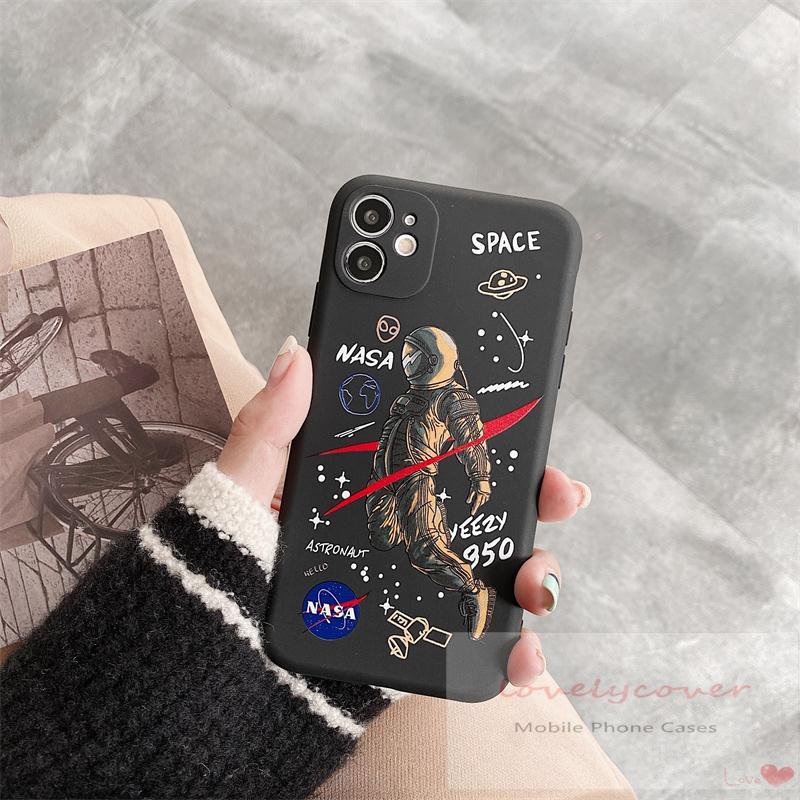 Ốp Điện Thoại Mềm In Hình Phi Hành Gia Nasa Cho Iphone 11 7 8 Plus 11 Pro Max 6s 12 12 Pro Max X Xr Xs Max Se 2020