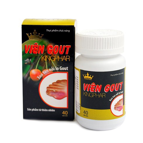 viên uống gout URIQUE KINGPHAR LỌ 40 VIÊN Gút