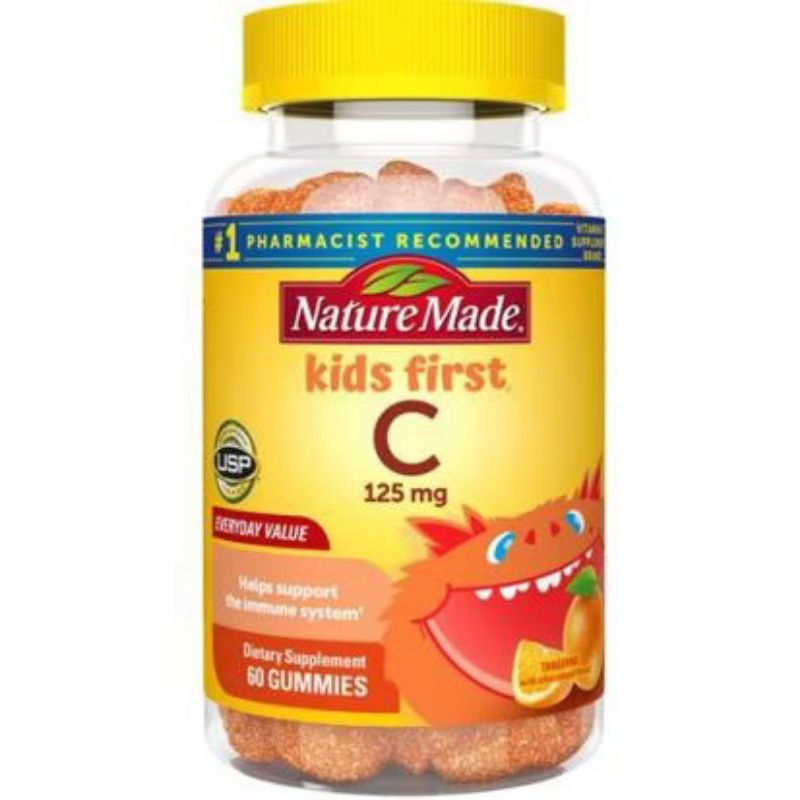 Kẹo dẻo Kids First Vitamin C Gummies 125mg (60 viên)
