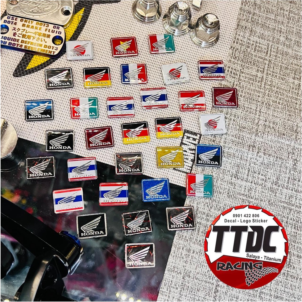 Tem Logo Cánh Chim Honda Chính Hãng Mod Màu Camay ánh kim cực đẹp ✌🇹🇭