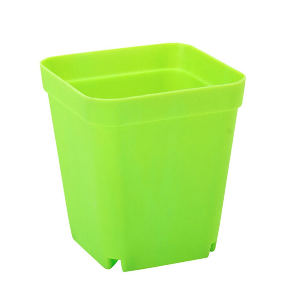 10 Chậu Cây Cảnh Bằng Nhựa Hình Vuông Màu Sắc Ngẫu Nhiên