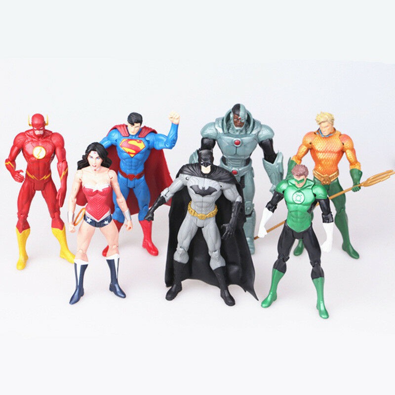 Bộ 7 Mô Hình Nhân Vật Siêu Anh Hùng Dc Justice League