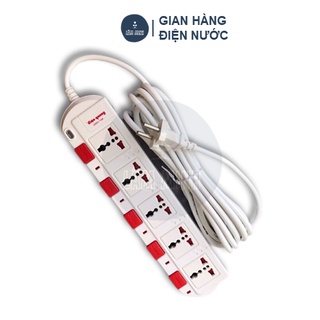 Ổ CẮM ĐIỆN 5 LỖ ĐIỆN QUANG DÂY 5 MÉT CÔNG SUẤT 3200W