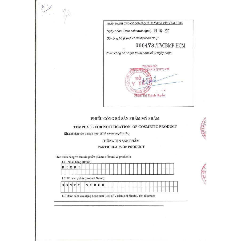 Tẩy Da Chết RIORI Honey Scrub ! | BigBuy360 - bigbuy360.vn