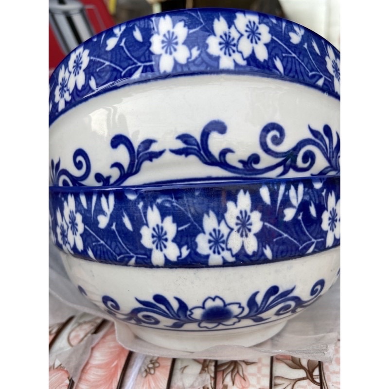 Tô Đĩa Chén Sứ Cổ 013 họa tiết hoa văn cổ đủ size