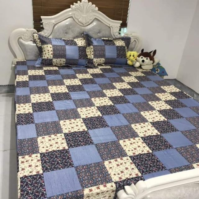 BỘ CHĂN GA COTTON ELISE 1M8-2M MS 009