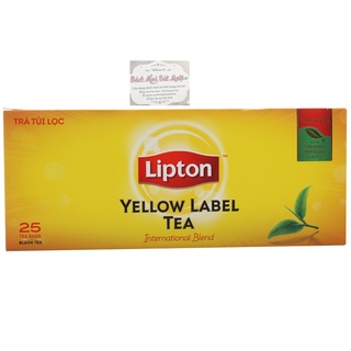 Trà đen túi lọc Lipton nhãn vàng hộp 50g