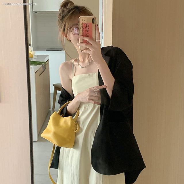 Đầm hai dây độc đáo phong cách phương Tây thời trang mùa hè cho nữ