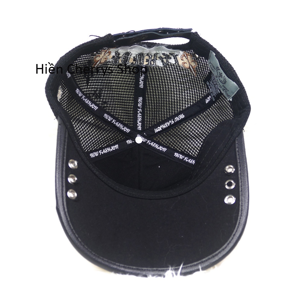 Nón kết lưới vá cotton cao cấp nhiều họa tiết &amp; thêu số 41 thời trang phù hợp cho cả nam và nữ