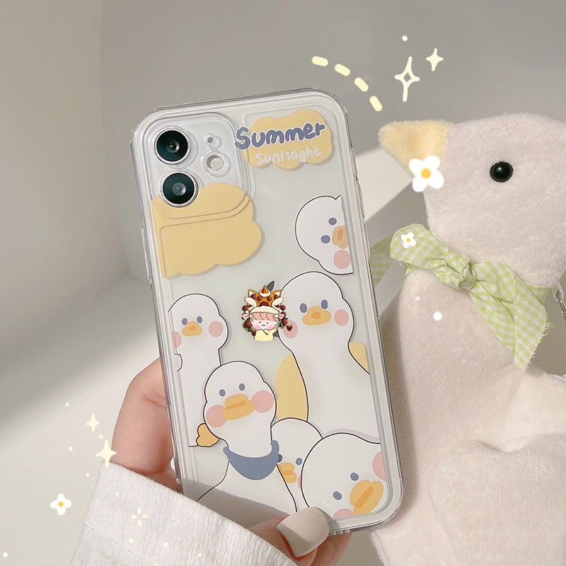 Ốp Lưng Iphone - Ốp Dẻo Hình Summer Duck