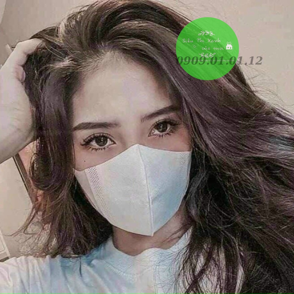 Khẩu trang 3d quai mềm hãng Munji - Monji (hộp 50 cái), 3d mask người lớn kiểu dáng Hàn Quốc