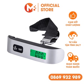 Cân điện tử hành lý nhà bếp cầm tay bỏ túi 50kg mini đa năng có nhiệt kế đo nhiệt độ Electronic luggage scale Mikatek