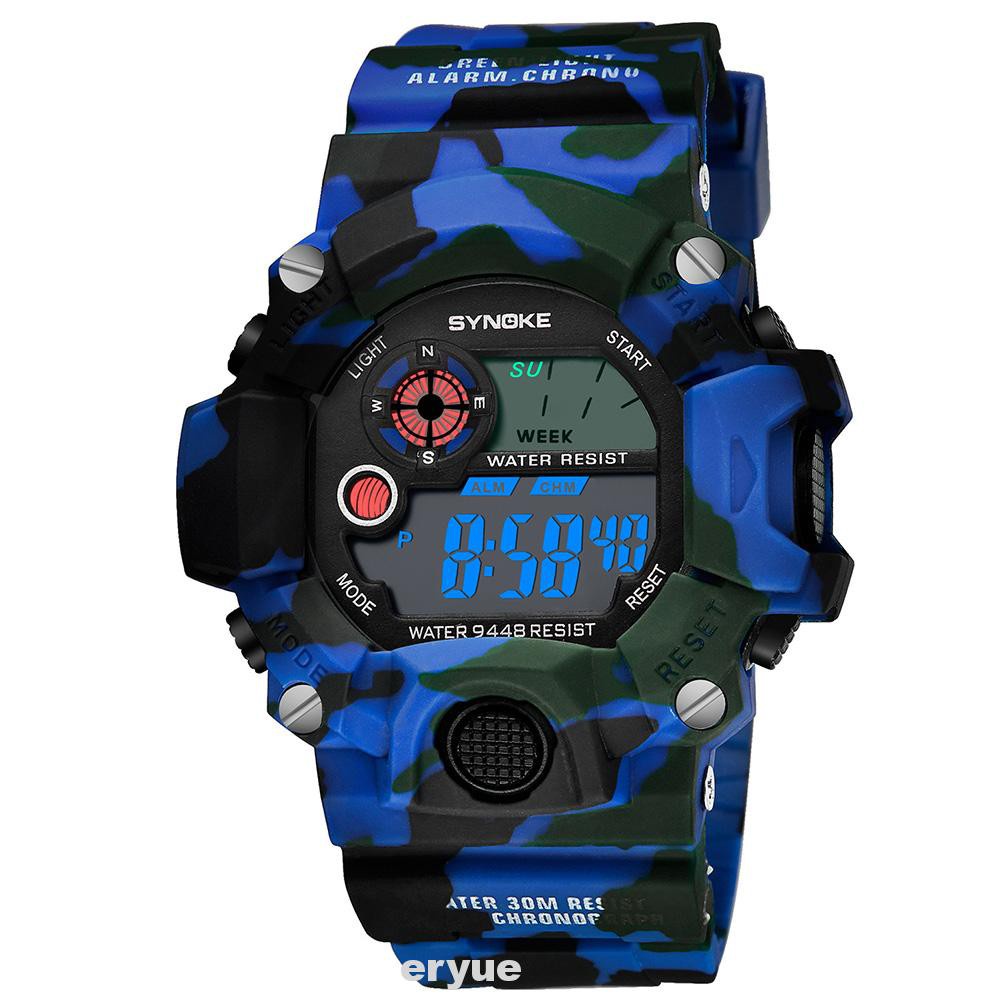 Men Women Watches ABS Waterproof Fabala Multifunctional Sport UV Digital Wrist Watch Casual