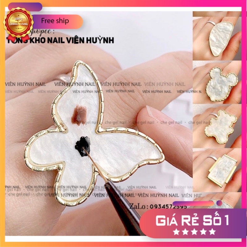 Nhẫn pha màu, đựng màu vẽ nail