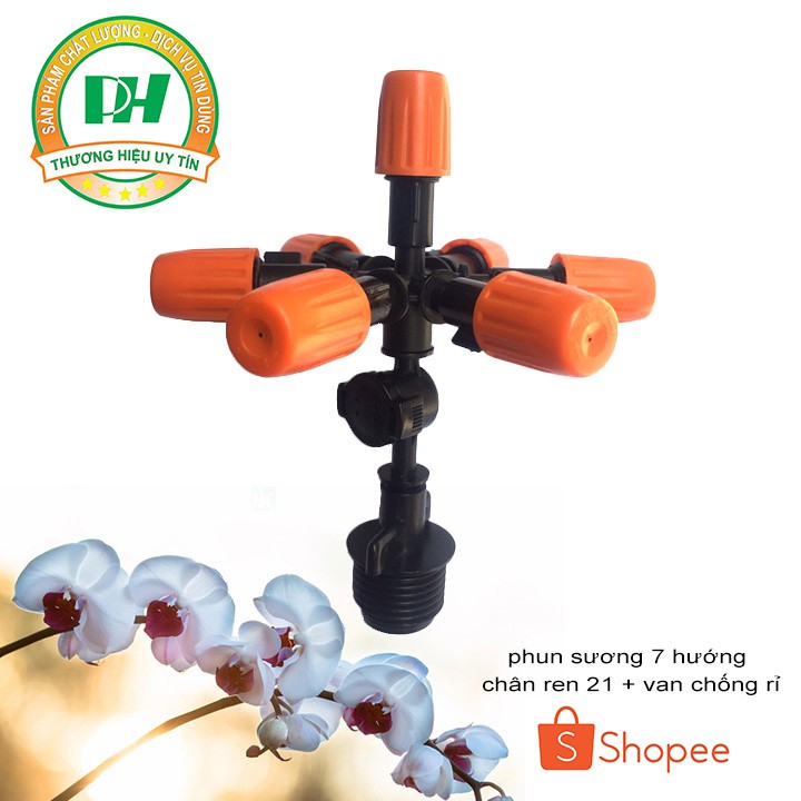 Combo 10 béc phun sương 7 hướng