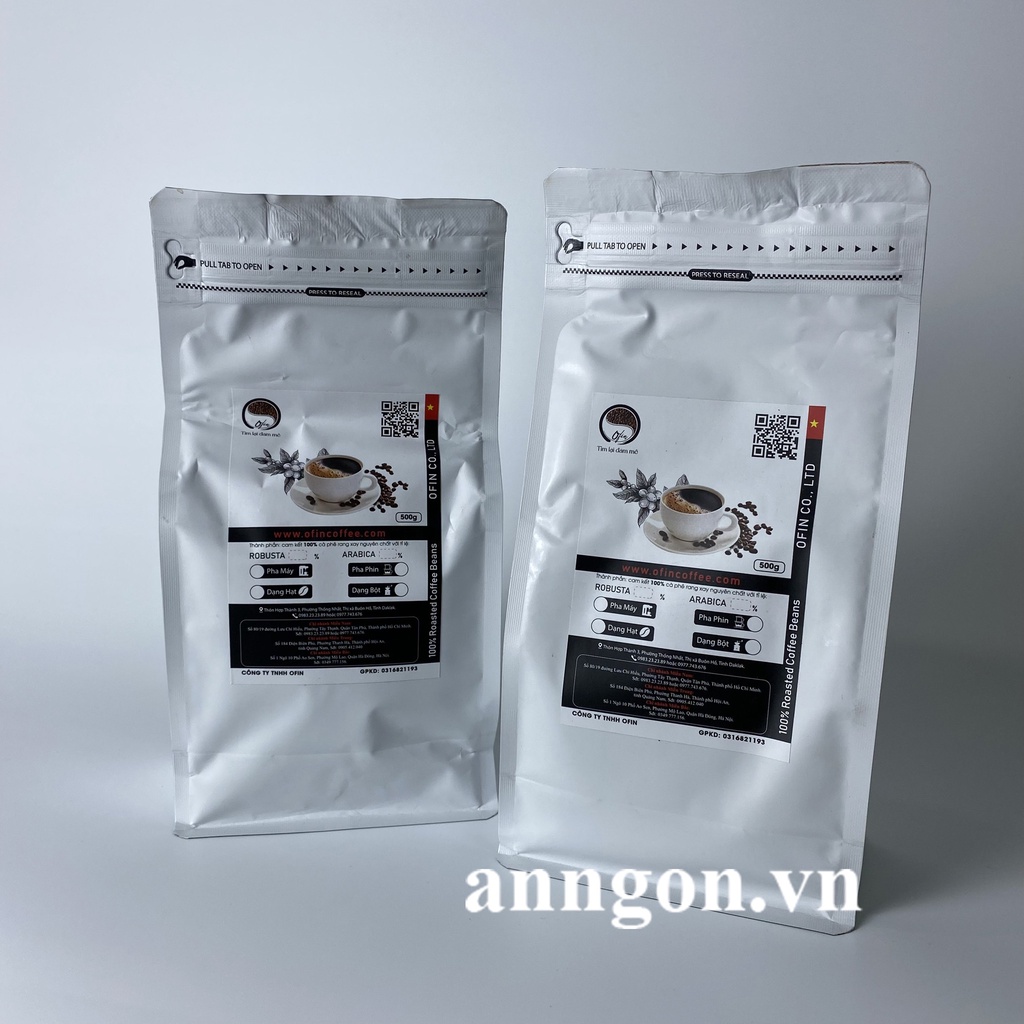 Cà Phê Ofin Rang Xay Nguyên Chất  500g, Cafe Dùng Pha Phin – anngon.vn