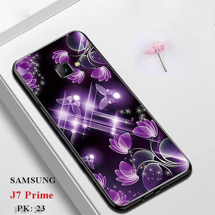 Ốp lưng kính cường lực điện thoại Sam sung J7 Prime