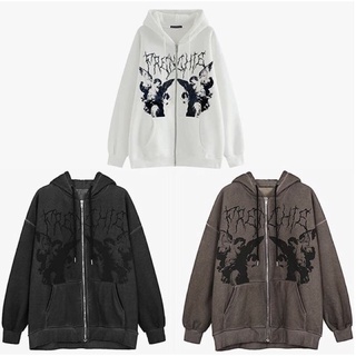 Áo hoodie zipper thiên thần