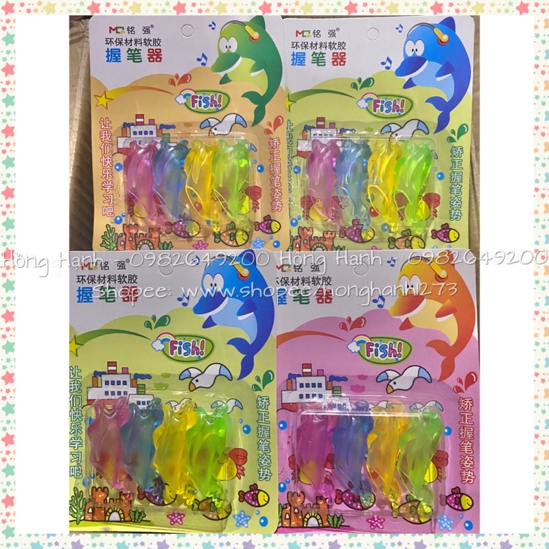 Vỉ 4 cá định vị tay cầm bút (HÌNH THẬT SHOP TỰ CHỤP)
