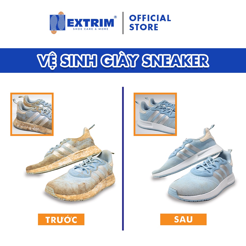 HCM  - Vệ sinh giày EXTRIM GIẢM 10K tất cả dịch vụ Chăm sóc giày