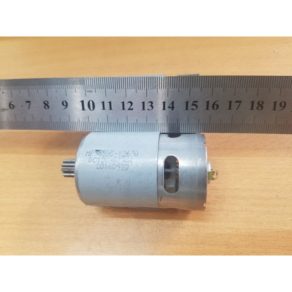 Xuongpinoto Động cơ xe điện trẻ em 550 kèm bánh răng kim loại 10 răng điện áp 12V,hàng mới 100%