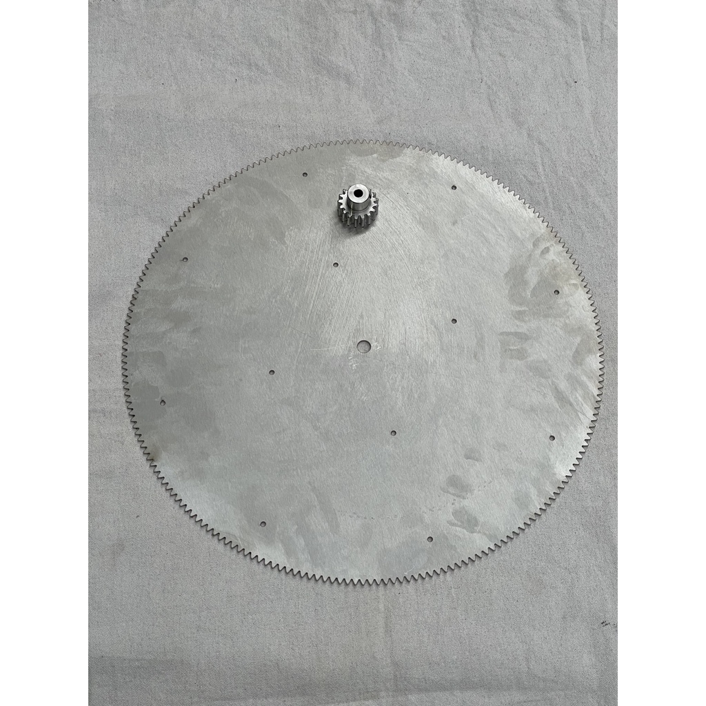 Bộ Bánh răng inox chế Drum lọc nước hồ cá KOI