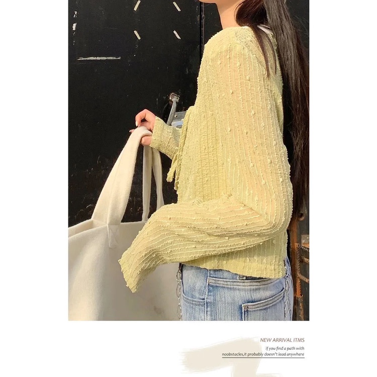 Áo Kiểu Cổ Chữ V Thiết Kế Mỏng Phong Cách Hàn Quốc Thời Trang Mùa Xuân 2022 Mới