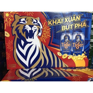 Bia Tiger xuân 24 lon