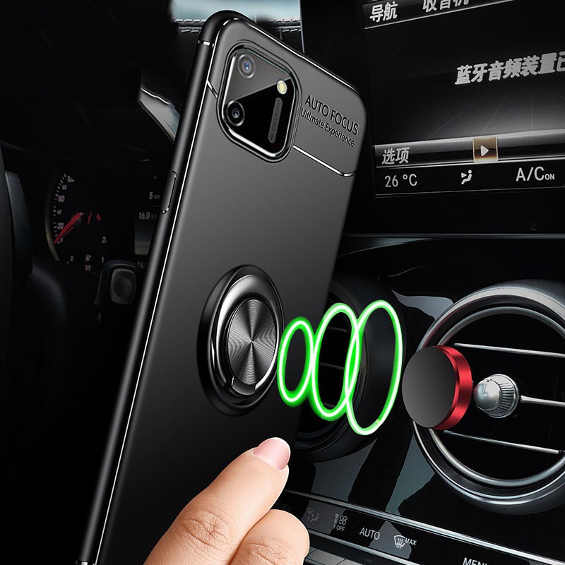 ốp điện thoại Tpu Mềm Kèm Nhẫn Móc Ngón Tay Cho Oppo Realme C11