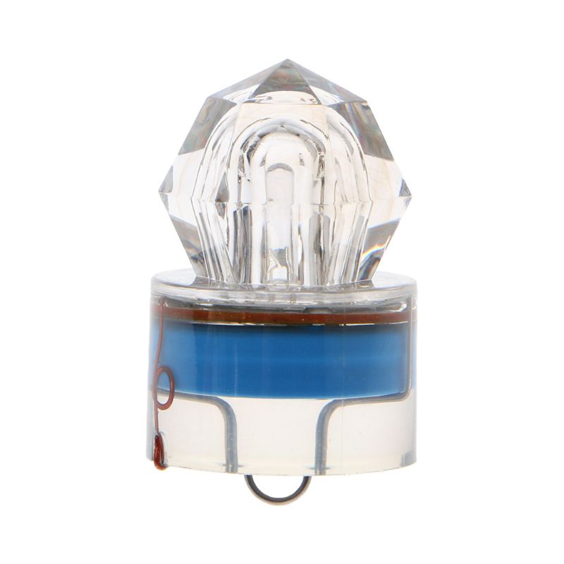 Mồi Câu Cá Giả Hình Mực Có Đèn LED Nhấp Nháy Hình Giọt Nước Sâu