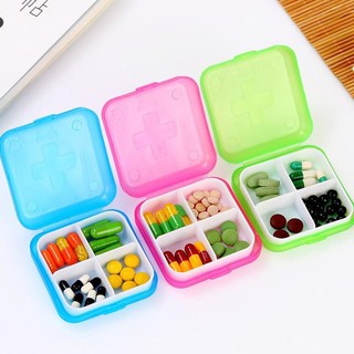 Hộp Chia Thuốc Uống 4 Ngăn Tiện Dụng