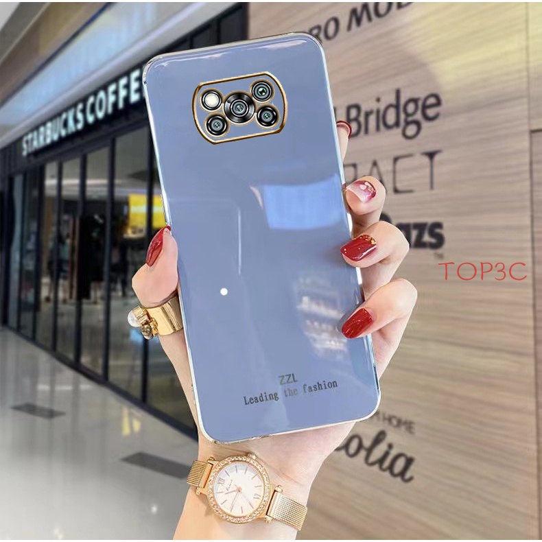 Ốp điện thoại poco X3 Pro Ốp Điện Thoại Cạnh Thẳng Thời Trang Cho Poco X3 NFc Poco X4 GT Poco X3 GT Poco M3 Poco M4 PRO Poco X3 GT Pcoc X4 PRO zb